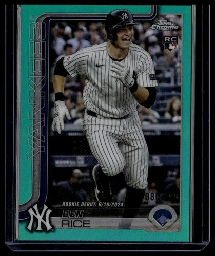 Ben Rice 2025 Topps Chrome Update Teal Refractor #/299