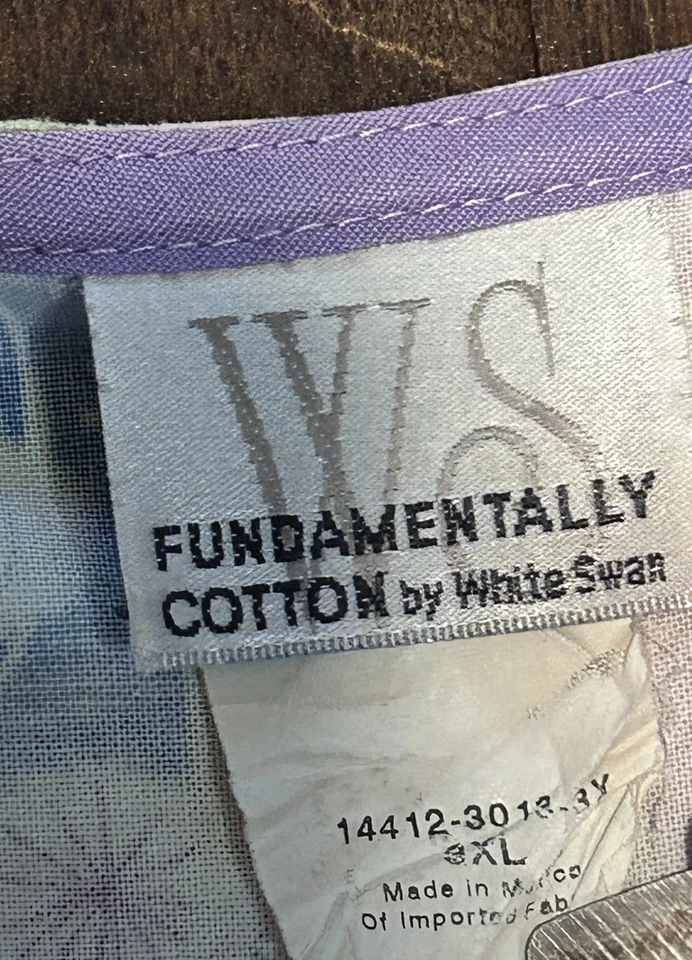 Blusa Médica W.S Fundamentally Cotton By White Swan Space Party con 3 Bolsillos Leer 3X Foto 3 de 4