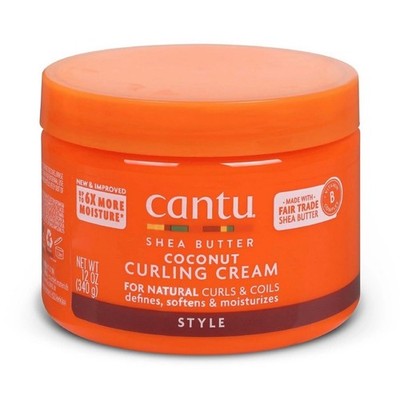 Cantu Curl Cream with Shea Butter & Coconut Oil, No Parabens, 12 oz