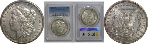 1895-O Morgan Dollar   PCGS AU-53