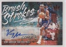 2018-19 Panini Court Kings Brush Strokes Ruby 69/99 Kenny Anderson Auto 0sm9