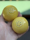 Fiestaware Salt & Pepper Shakers Fiesta Set Sunflower Yellow Ball Shakers