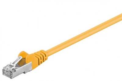 Goobay  CAT 5e Patchkabel, F/UTP gelb Kupferkaschierter Aluminiumleiter (CCA) 5m