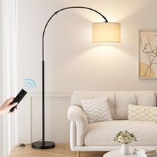 Dimmable Arc Floor Lamp with Remote, Color Temperatures and Brightness Adjust...