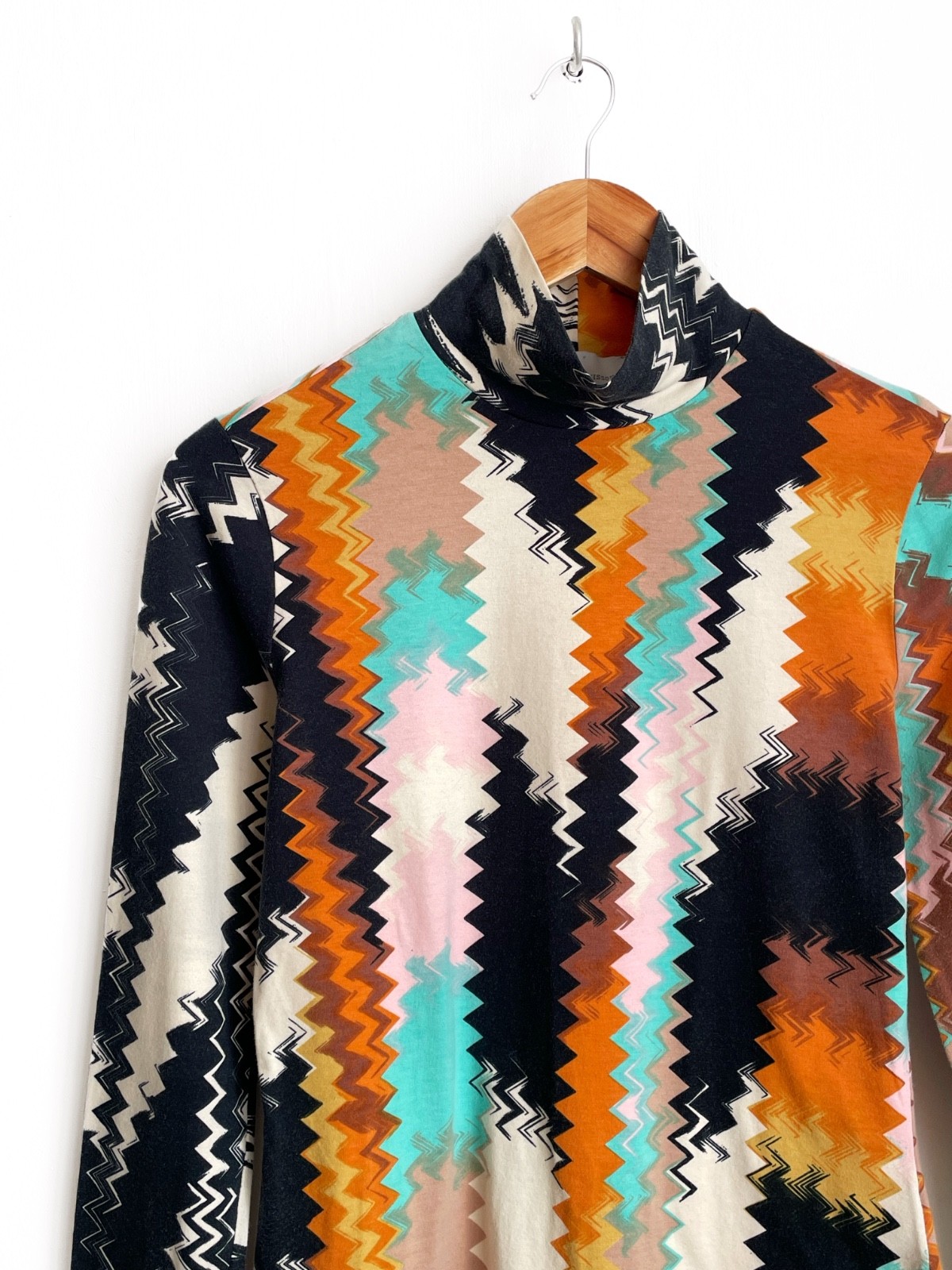 Missoni Multicolor Zigzag Pattern Long Sleeve Top… - image 5