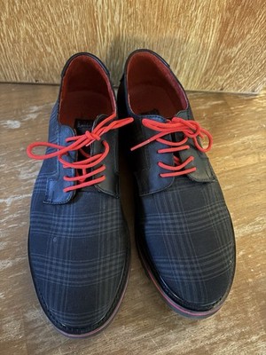 Zull Footwear Libero Di Essere Men's Plaid Lace-Up Shoes Size US 10.5 EUC