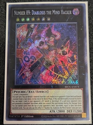 Yugioh! NM Number 89: Diablosis the Mind Hacker - BROL-EN073 - Secret Rare - 1st