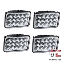 DOT Approved 4PCS 4X6 LED Headlights for Peterbilt 378 357 379 386 340 365 384