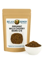 Organic Wild Cherry Bark C/S - Non-GMO Prunus Serotina, Respiratory & Soothing