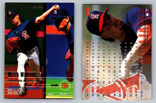 Mitch Williams California Angels Fleer 1995 Baseball Card 69 Sports Memorabilia