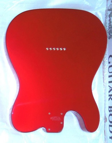 Fender® MIM SSH Deluxe Tele Candy Cuerpo de Aliso Rojo Manzana ~ Talón Contorneado ~ 5 libras ~ Nuevo - Imagen 7 de 9