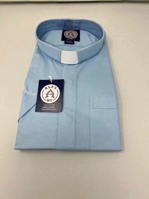 Camicie uomo MANICA CORTA premium CLERGY,CATTOLICHE,PRETE camicie 100% COTONE - Immagine 4 di 4