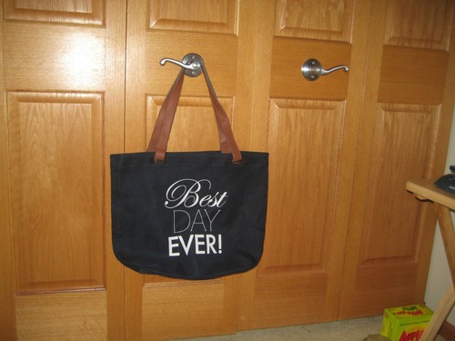 Dessy Group Large Best Day Ever  Tote Bag  Apparel Accessories
