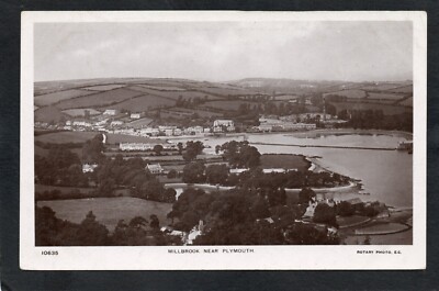 Postkarte Plymouth Devon Dorf Übersicht von Millbrook RP