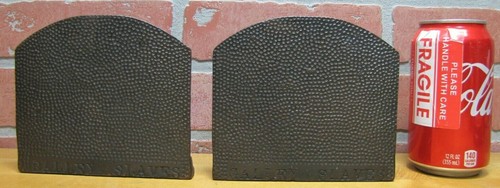 'GALLEY SLAVES' Orig Old Cast Iron Bookends circa 1920s decorative art book ends - Picture 4 of 12