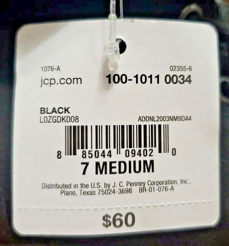 St Johns Bay Women's Black Yosemite Lace Up Boots Block Heel Memory Foam Size 7M - Picture 4 of 7