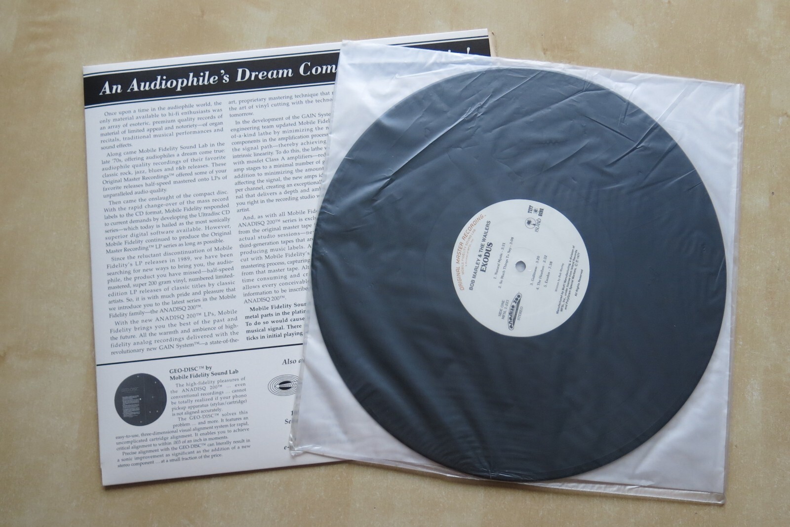 BOB MARLEY & THE WAILERS Exodus MFSL Original Master Recording vinyl LP