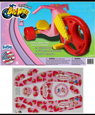 The Original Big Wheel w/Strawberry Shortcake Decals, Made in USA
