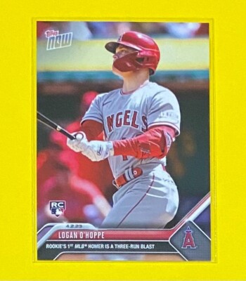 2023 MLB Topps Now Logan O'Hoppe ROOKIE CARD SP Angels #35 RC