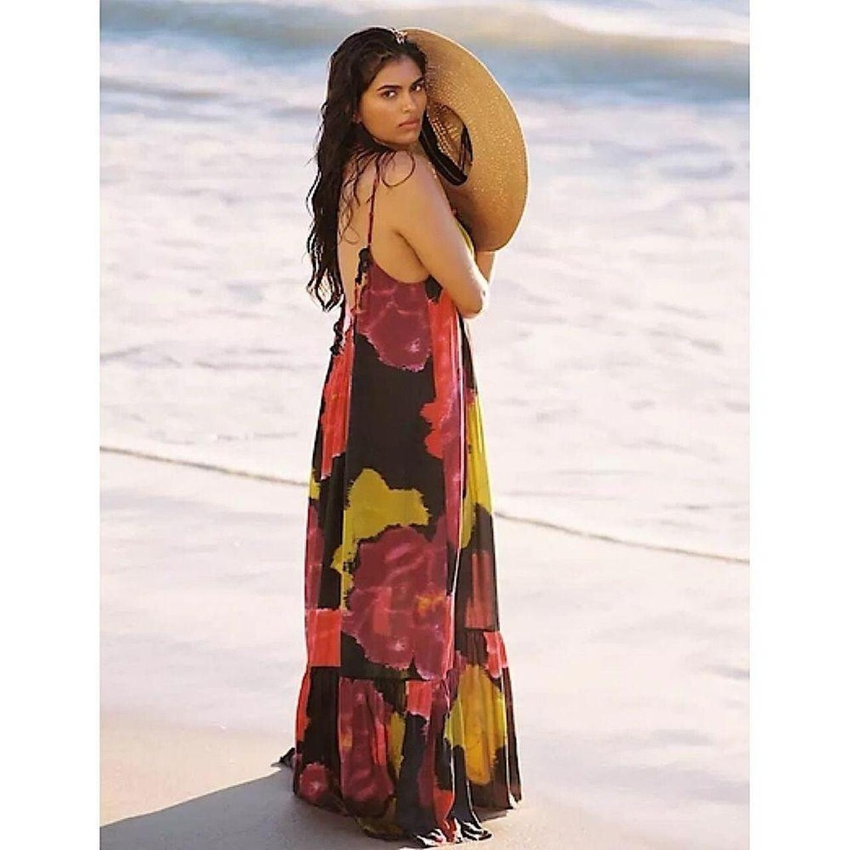 maxi lounge dress Luxe V-Neck Blouson - Black No stretch Material composition Maxi Lounge Dress | Summer