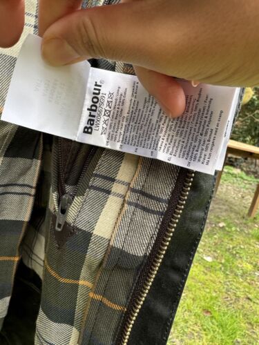 Barbour Wachsjacke Beadnell Sage Neu XL - Bild 11 von 14