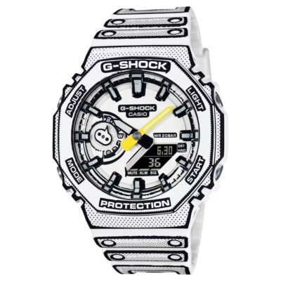 G-SHOCK GA-2100MNG-7AJR　ホワイト　中古美品 price tag only] Casio G-SHOCK MANGA THEME GA-2100MNG-7AJR Watch