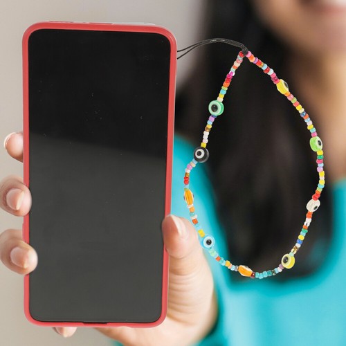 Devil's Chain Colorful Beaded Phone Lanyard Charms Strap Aesthetic - Zdjęcie 3 z 12