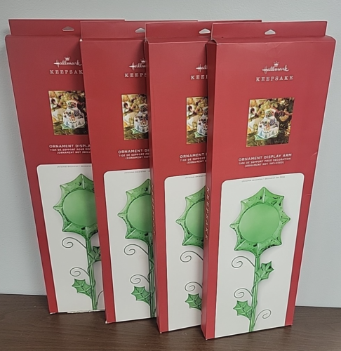 4 - Hallmark Keepsake Ornament Display Arm Hooks to Christmas Tree for Display