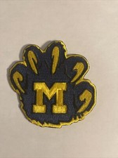 Michigan University Wolverines 3" Iron On Embroidered Patch