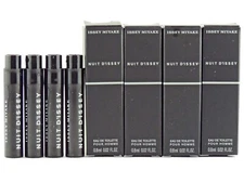 ISSEY MIYAKE NUIT D'ISSEY POUR HOMME .8ml .02fl oz x 4 COLOGNE SPRAY SAMPLES