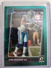 Simi Fehoko RC 2021 Panini Donruss Optic  Green Velocity Prizm Cowboys #242 