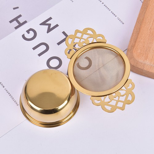 Stainless Steel Tea Strainer With Drip Bowl Traditional Hanging Infuser FilFY g - Picture 4 of 9