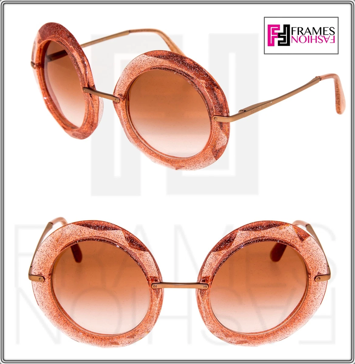 Round dolce clearance and gabbana sunglasses