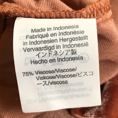 Blusa Madewell para mujer XXS óxido mangas cortas de tulipán cuello en V volantes terciopelo - Imagen 6 de 12