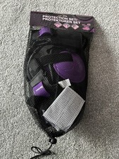 Brandneu Mädchen lila Schutz Set - Knie und Ellenbogen - Medium