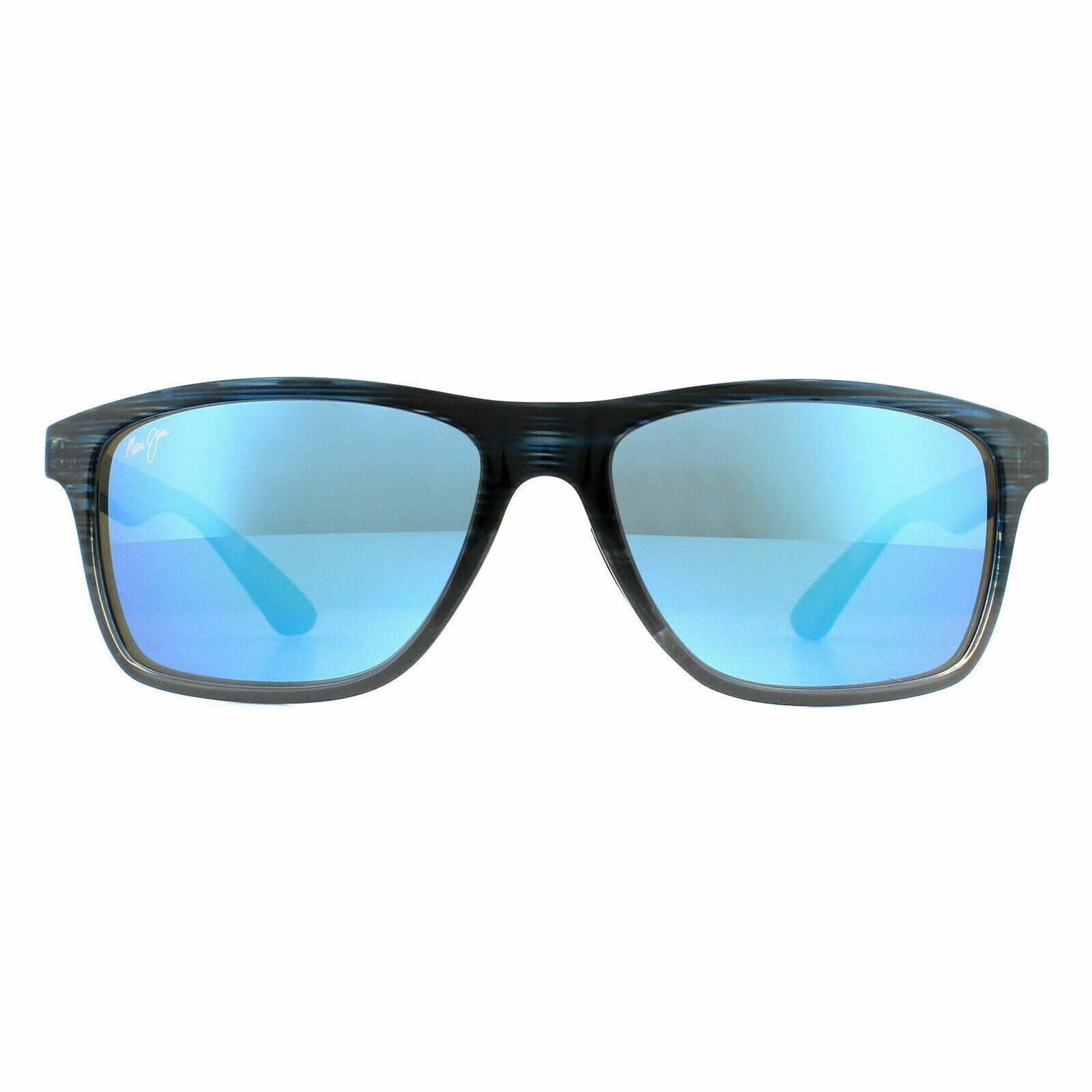 Maui Jim Onshore B79803S Blue Black Stripe Fade / Blue Hawaii