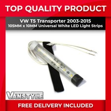 FITS VW T5 T5.1 105MM x 10MM WHITE LED INTERIOR STRIP LIGHTS CAMPER DAY VAN MOOD