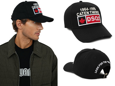 Dsquared2 Caten Twins Gabardine Icon Baseballcap Kappe Basebalkappe Trucker Hat