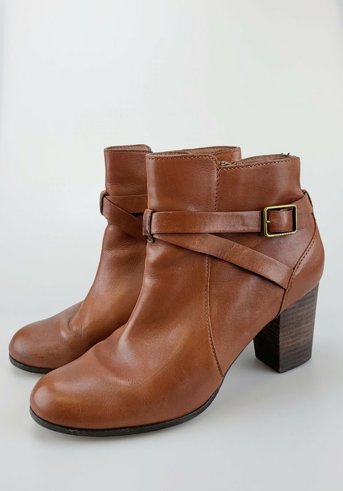 COLE HAAN Boots Women Brown Leather 