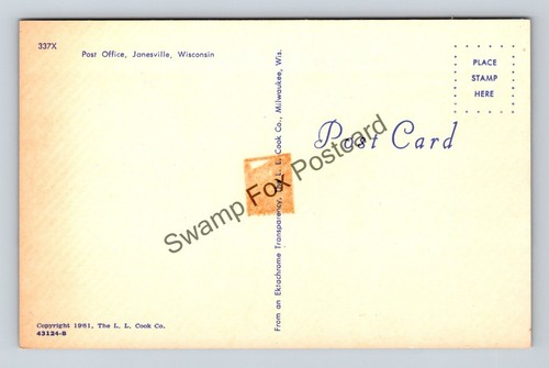 Postal oficina de correos Jonesville Wisconsin - Imagen 2 de 2