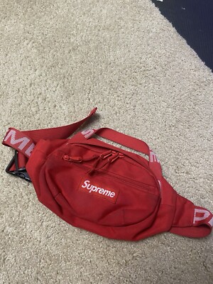 Supreme Waist Bag SS18 Fanny Pack Red | eBay