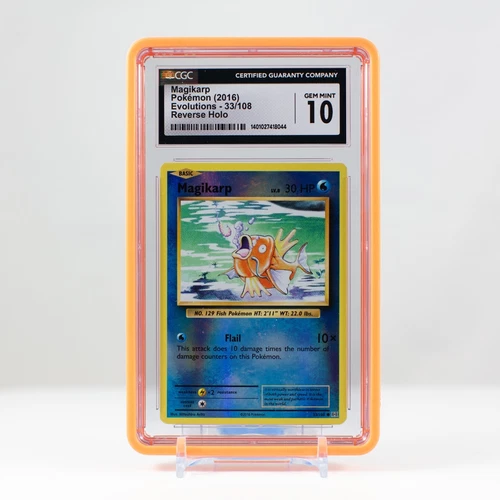 Pokémon Magikarp Reverse Holo 33/108 XY Evolutions - CGC 10 GEM MINT 