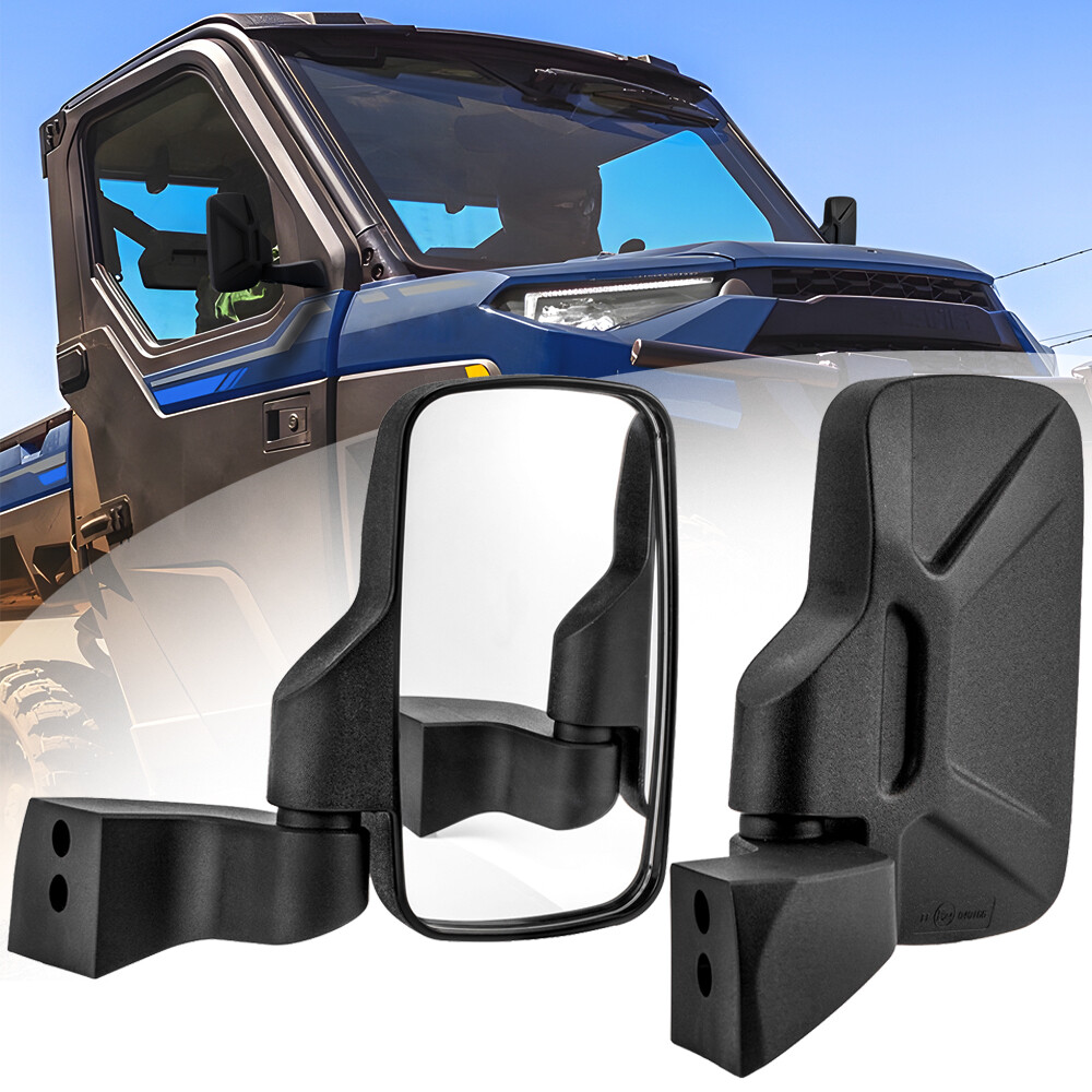 For Polaris Ranger XP 1000 & Northstar Sideview Mirrors Hard Door