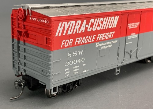Cinturón de algodón HO Atlas Trainman 40’ PD Boxcar #30040 Hydra Cushion Kadees HO3691 | Zustand: Used