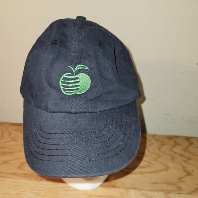 Jack Daniels Tennessee Apple Whiskey Strapback Black Hat Cap Strapback