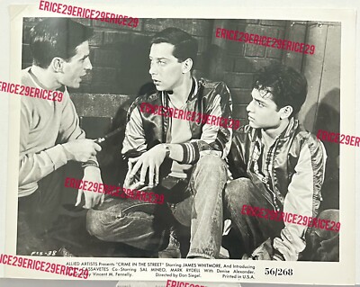 John Cassavetes, Sal Mineo, Mark Rydell  Crime In The Street  Movie Photograph