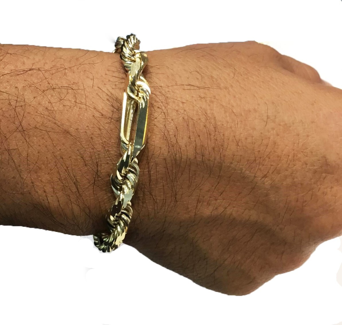 61-gm-14k-solid-yellow-gold-men-s-figarope-milano-chain-bracelet-8-5