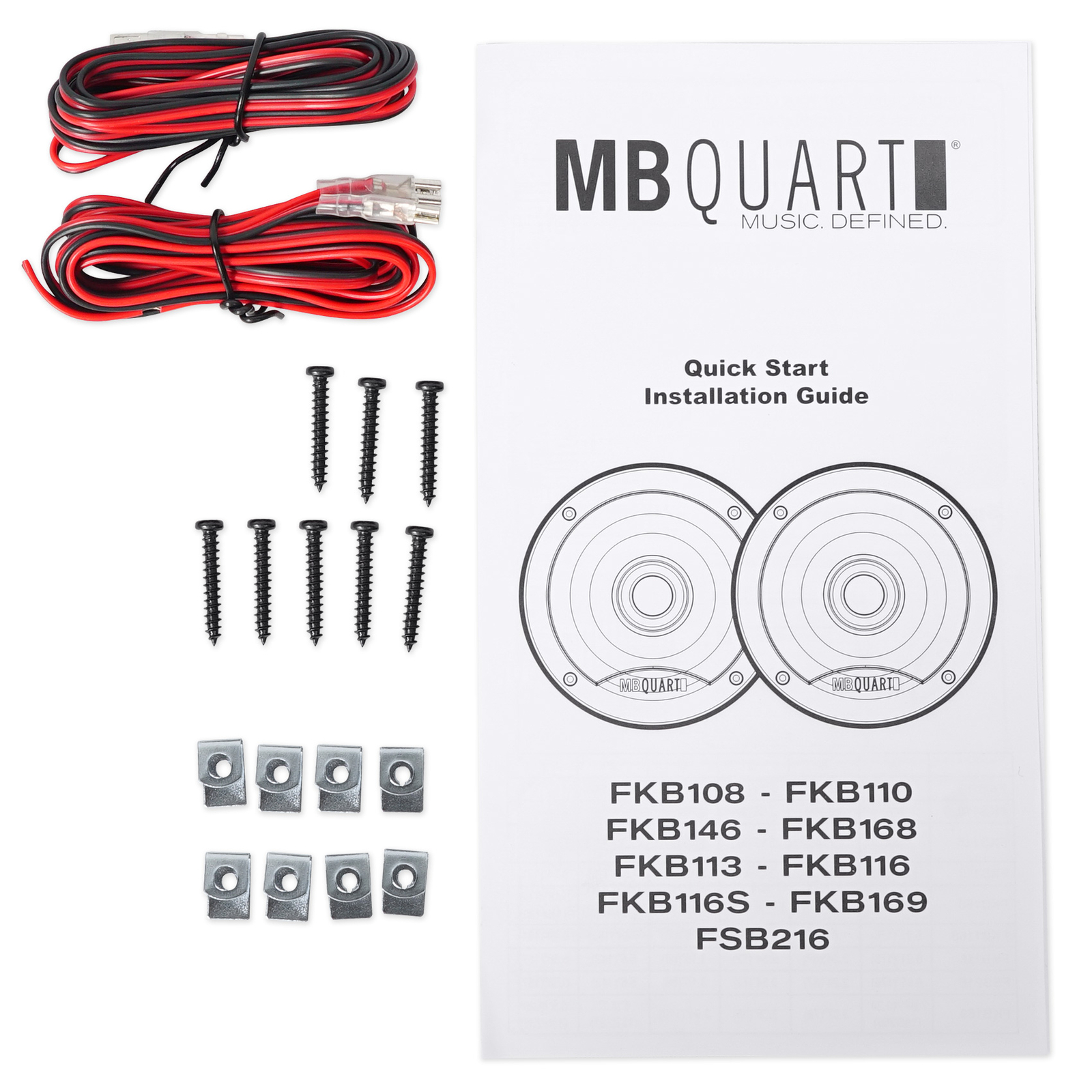 4 Автомобильные коаксиальные динамики MB QUART FKB113 525 мощностью 180 Вт