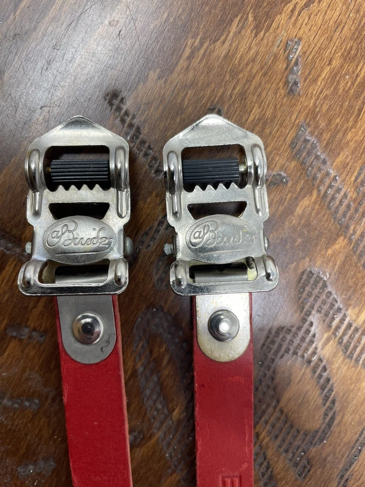 Correas de cuero rojo Masi Milano vintage nuevas en stock 4 Your Vintage Ride A Foto 3 de 4