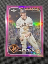 2024 TOPPS CHROME MIKE YASTRZEMSKI OF GIANTS #87 PINK REFRACTOR SP